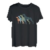 Dog Mom & Dad Silhouette - Vintage Weim Weimaraner T-Shirt