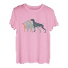 Dog Mom & Dad Silhouette - Vintage Weim Weimaraner T-Shirt