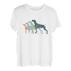 Dog Mom & Dad Silhouette - Vintage Weim Weimaraner T-Shirt