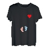 Damen Baby Bauch Mutter Baby Geburt Schwangerschaft Ankündigung T-Shirt