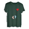 Damen Baby Bauch Mutter Baby Geburt Schwangerschaft Ankündigung T-Shirt