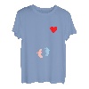Damen Baby Bauch Mutter Baby Geburt Schwangerschaft Ankündigung T-Shirt