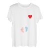 Damen Baby Bauch Mutter Baby Geburt Schwangerschaft Ankündigung T-Shirt