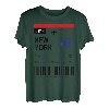 Bordkarte Flugticket New York Flughafen Passagier Fluggast T-Shirt