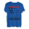 Bordkarte Flugticket New York Flughafen Passagier Fluggast T-Shirt