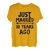 Just Married 10 Years Ago | 10. Hochzeitstag T-Shirt