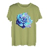 Blume Shirt Rose, Vaporwave Blume TShirt Damen Geschenk Mann T-Shirt
