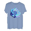 Blume Shirt Rose, Vaporwave Blume TShirt Damen Geschenk Mann T-Shirt