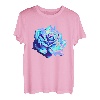 Blume Shirt Rose, Vaporwave Blume TShirt Damen Geschenk Mann T-Shirt