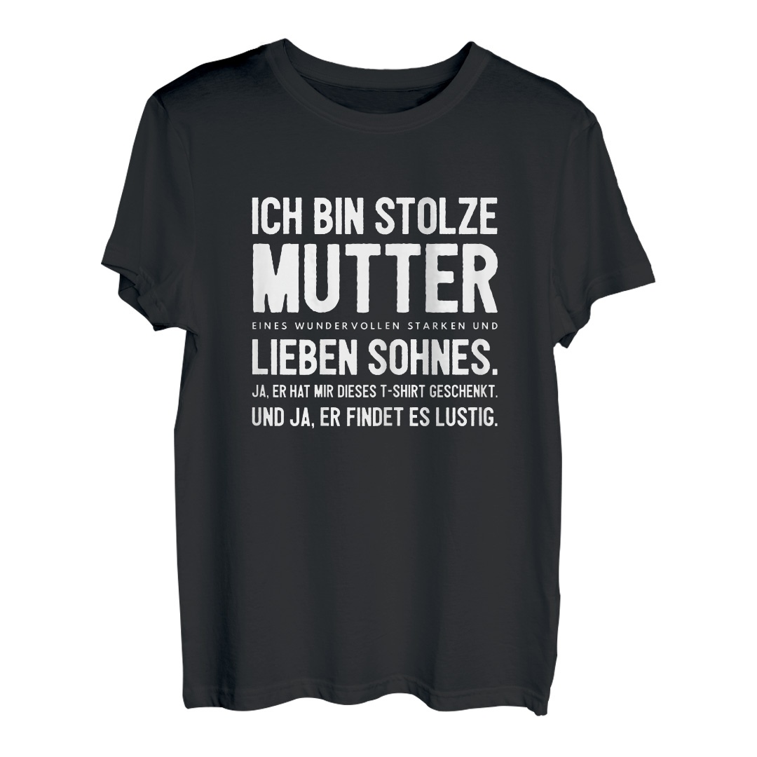 Witzige TShirts für Mutter und Sohn Einzigartige Geschenkideen für