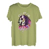 Damen Halloween Zuckerschädel Pferd Kopf Tag der Toten T-Shirt