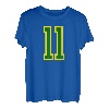 Trikot Zahl #11 grün gelb Geburtstag Sport Zahl 11 T-Shirt