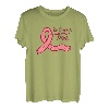 Damen Im Oktober tragen wir eine pinke Schleife für Brustkrebs-Bewusstsein für Frauen. T-Shirt