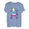 Hockey Einhorn Eishockey Mädchen Einhorn T-Shirt