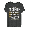 Michelle Vorname Geschenk-Idee Geburtstag Namensgeschenk T-Shirt