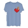 Valentinstag Katze mit rotem Herz, süßes Kätzchen, Valentinstag T-Shirt