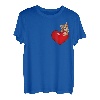 Valentinstag Katze mit rotem Herz, süßes Kätzchen, Valentinstag T-Shirt