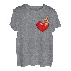 Valentinstag Katze mit rotem Herz, süßes Kätzchen, Valentinstag T-Shirt