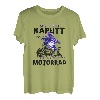 Damen Mein Besen ist kaput Auch fahre ich jetzt Motorrad Halloween T-Shirt