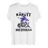 Damen Mein Besen ist kaput Auch fahre ich jetzt Motorrad Halloween T-Shirt
