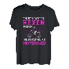 Damen Früher Hatten Hexen Besen Heute Fahren Sie Motorrad Bikerin T-Shirt