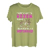 Damen Früher Hatten Hexen Besen Heute Fahren Sie Motorrad Bikerin T-Shirt