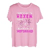 Damen Früher Hatten Hexen Besen Heute Fahren Sie Motorrad Bikerin T-Shirt