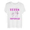 Damen Früher Hatten Hexen Besen Heute Fahren Sie Motorrad Bikerin T-Shirt
