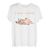 Niedlicher Kawaii Lazy Chibi kleiner Drache lustig T-Shirt