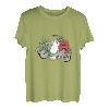 Vespa Scooter Vintage Retro Italienische Flagge T-Shirt