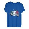 Vespa Scooter Vintage Retro Italienische Flagge T-Shirt