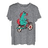 Pferde Mofa Moped Motorrad Lustig T-Shirt