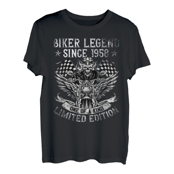 Biker Legend Since 1958 Motorrad 65. Geburtstags Biker T-Shirt
