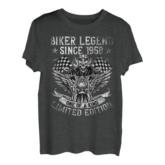Biker Legend Since 1958 Motorrad 65. Geburtstags Biker T-Shirt
