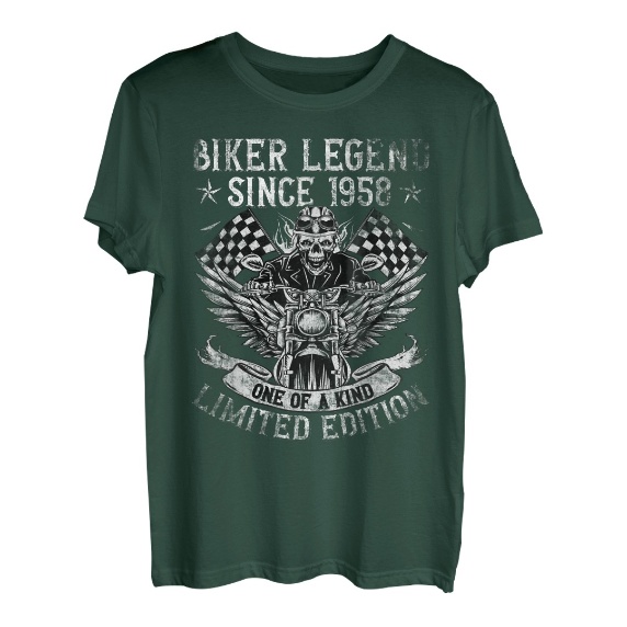 Biker Legend Since 1958 Motorrad 65. Geburtstags Biker T-Shirt