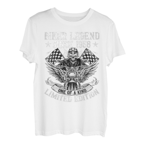 Biker Legend Since 1958 Motorrad 65. Geburtstags Biker T-Shirt