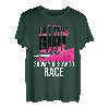 Car Racing Karierte Flagge Automobile Female Motor Racer T-Shirt
