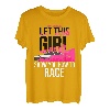 Car Racing Karierte Flagge Automobile Female Motor Racer T-Shirt