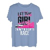 Car Racing Karierte Flagge Automobile Female Motor Racer T-Shirt