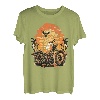 Stunning Retro Vintage Motorcycle Classic Sunset Chopper T-Shirt