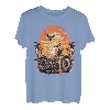 Stunning Retro Vintage Motorcycle Classic Sunset Chopper T-Shirt