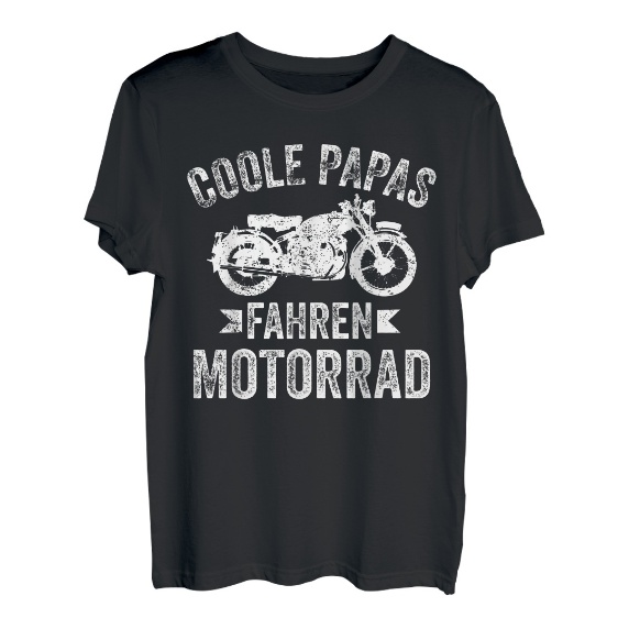 Herren Herren Motorrad Coole Papas Fahren Motorrad Biker T-Shirt - Hapfox