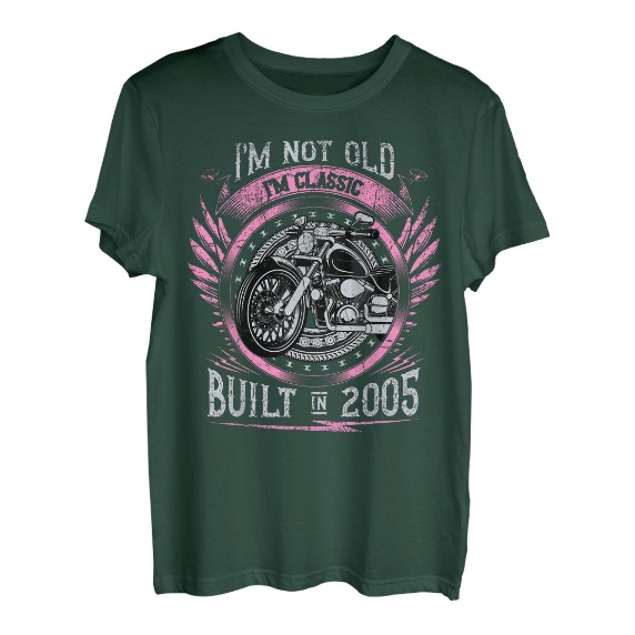 I'm Not Old I'm Classic Built 2005 Motorrad 18. Geburtstags T-Shirt