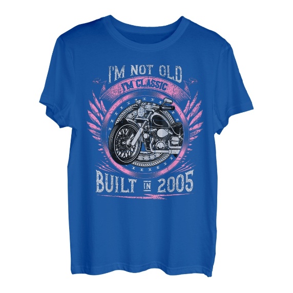I'm Not Old I'm Classic Built 2005 Motorrad 18. Geburtstags T-Shirt