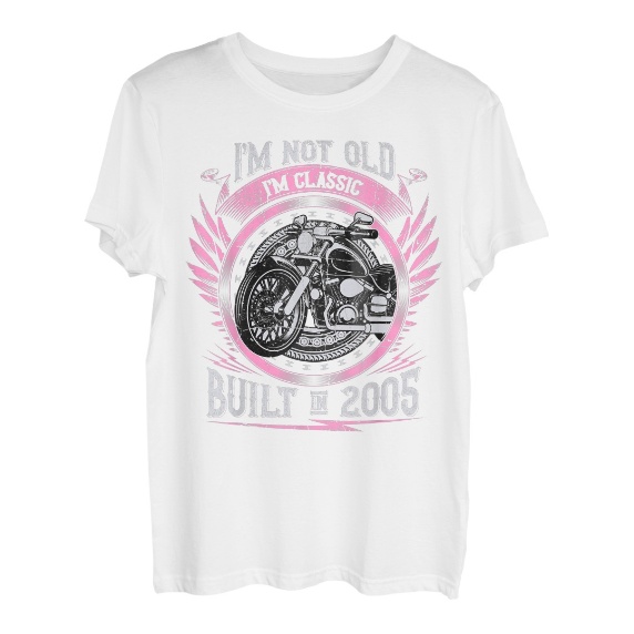 I'm Not Old I'm Classic Built 2005 Motorrad 18. Geburtstags T-Shirt