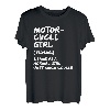 Motorrad Mädchen Definition lustig T-Shirt