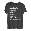 Motorrad Mädchen Definition lustig T-Shirt