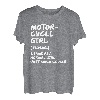 Motorrad Mädchen Definition lustig T-Shirt