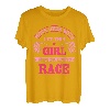 Car Racing Karierte Flagge Automobile Female Motor Racer T-Shirt