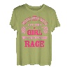 Car Racing Karierte Flagge Automobile Female Motor Racer T-Shirt